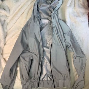 trendy reflective zip up hoodie